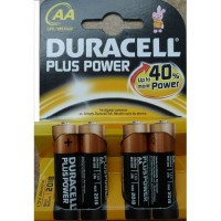 Пальчиковые батарейки Duracell LR6/MN1500 AA EU упаковка 4 шт