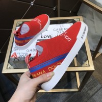 Обувь кеды Dolce & Gabbana Portofino-3 красные