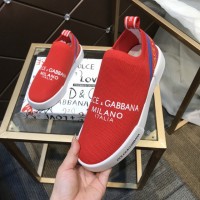 Обувь кеды Dolce & Gabbana Portofino-3 красные