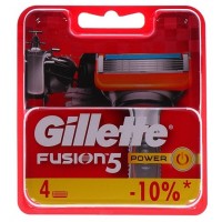 Оригинальные сменные кассеты Gillette Fusion Power 4 шт