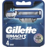 Оригинальные сменные кассеты Gillette Mach3 Turbo, 4 шт