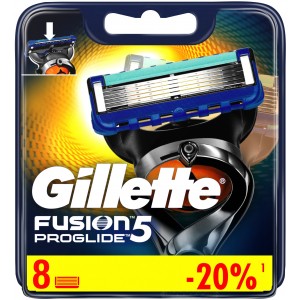 Сменные кассеты картриджи для бритья Gillette Fusion5 Proglide, 8 шт