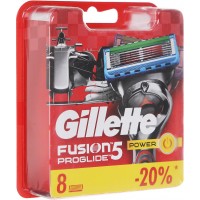 Сменные кассеты картриджи для бритья Gillette Fusion5 Proglide Power, 8 штук оптом
