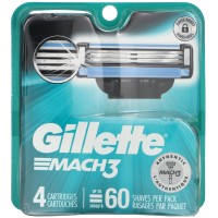 Сменные кассеты картриджи для бритья Gillette Mach3, 4 штуки оптом