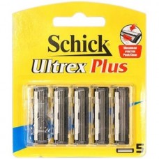  Schick Ultrex Plus Сменные Кассеты Картриджи Для Бритвы, 5 штук оптом
