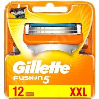 Сменные кассеты картриджи для бритья Gillette Fusion 5, 12 шт