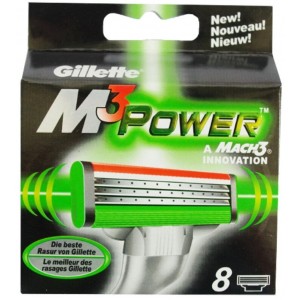 Сменные кассеты картриджи для бритья Gillette Mach3 Power, 8 шт