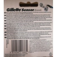 Оригинальные сменные кассеты картриджи для бритья Gillette Sensor Exel 10 штук оптом