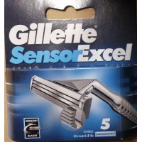 Оригинальные сменные кассеты Gillette Sensor Exel 5 шт