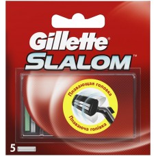 Оригинальные сменные кассеты картриджи для бритья Gillette Slalom 5 шт оптом