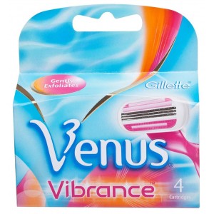 Сменные кассеты картриджи для бритья Gillette Venus Vibrance, 4 шт