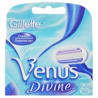 Сменные кассеты картриджи для бритья Gillette Venus Divine, 2 штуки оптом