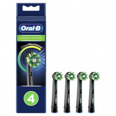 Сменные насадки для зубных щеток ORAL-B CrossAction Black 4 штуки