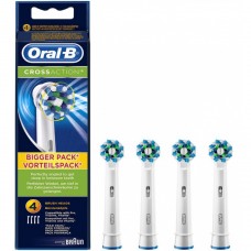 Сменные насадки для зубных щеток ORAL-B CrossAction White 4 штуки