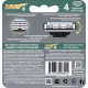 Сменные кассеты для бритья DIVIS PRO3, 4 кассеты в упаковке