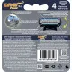 Сменные кассеты для бритья DIVIS PRO POWER5+1, 4 кассеты